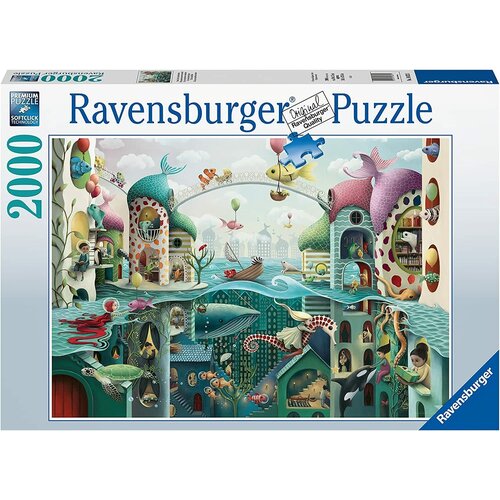 фото Пазл ravensburger 2000 если бы рыбы могли ходить, арт. 16823