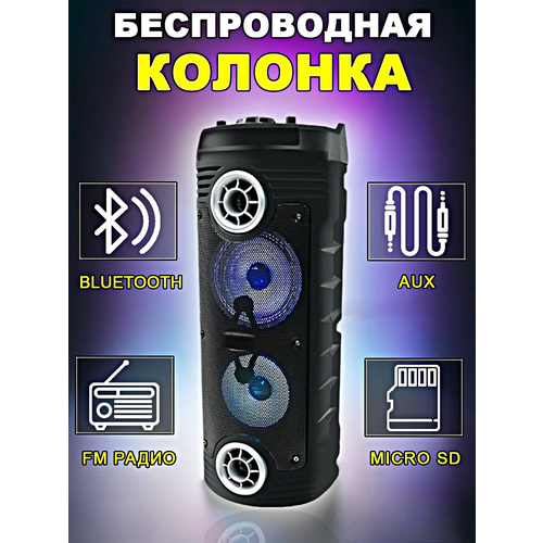 Большая беспроводная портативная Bluetooth колонка ZQS6208 с микрофоном, караоке, акустическая система, WinStreak