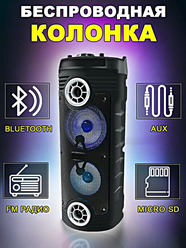 Большая беспроводная портативная Bluetooth колонка ZQS6208 с микрофоном, караоке, акустическая система, WinStreak