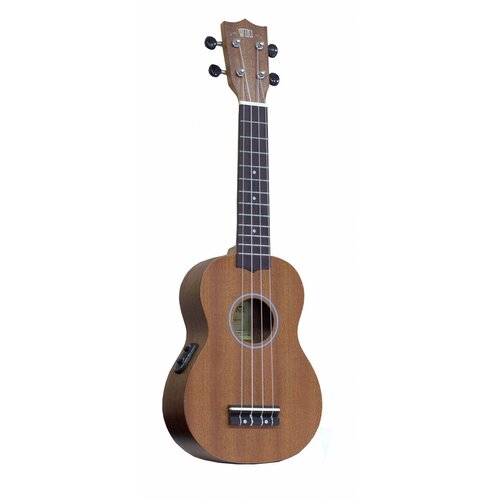 WIKI UK20SE гитара укулеле сопрано с подключением, красное дерево, цвет натуральный,