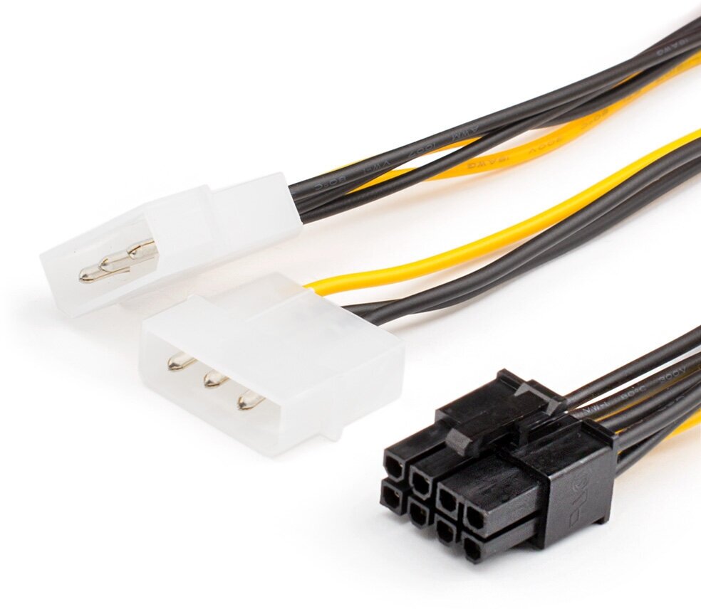 Кабель питания ATCOM (Video power )2 molex to 8 pin — фото 1