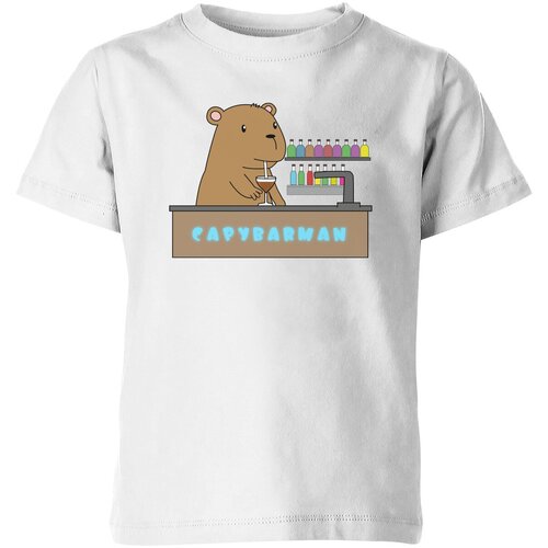 Футболка Us Basic, размер 8, белый мужская футболка капибара capybara капибармен s белый