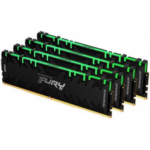 Оперативная память Kingston 128GB 3600MHz DDR4 CL18 DIMM Kit of 4 FURY Renegade RGB KF436C18RBAK4128 5092000₽
