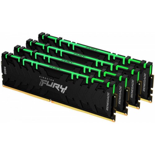 Оперативная память Kingston 128GB 3600MHz DDR4 CL18 DIMM (Kit of 4) FURY Renegade RGB KF436C18RBAK4/128