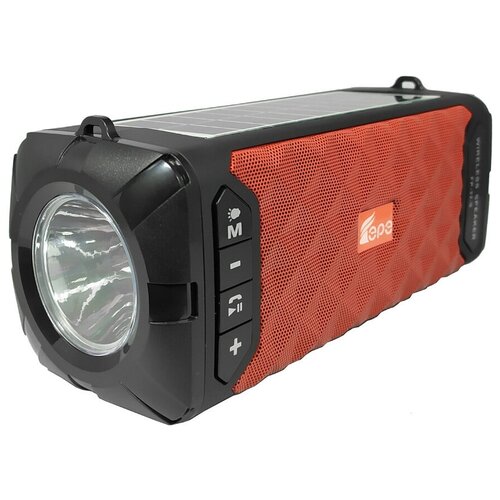 Беспроводная bluetooth колонка с радио и фонарем на солнечных батареях Fepe FP-32-S красный 159700₽