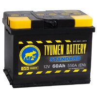 Аккумулятор автомобильный TYUMEN BATTERY STANDARD 60 А/ч 550 А прям. пол. Росс. авто (242x175x190)