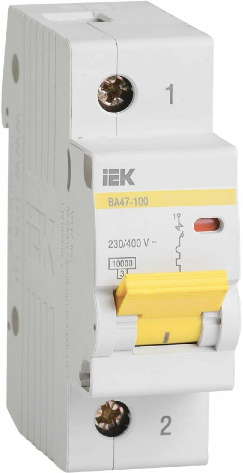 Автоматический выключатель Iek ВА 47-100 1Р 80А 10 кА х-ка С, MVA40-1-080-C