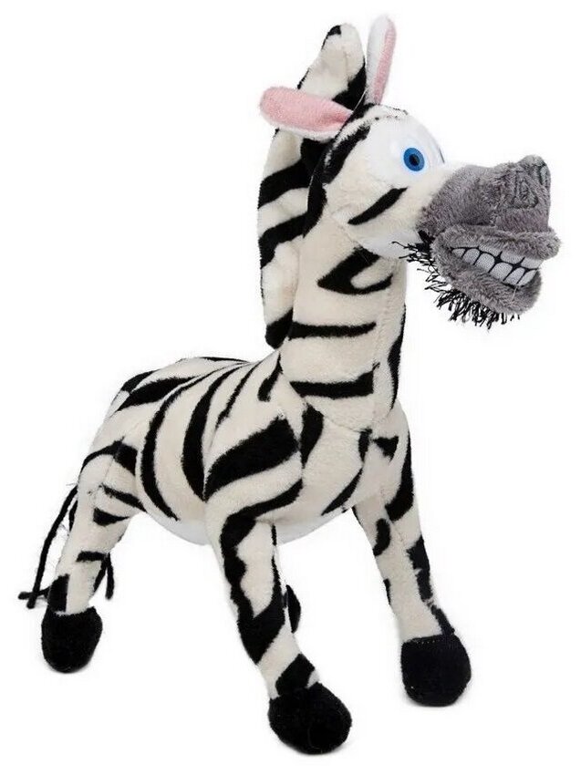 Мягкая игрушка Мадагаскар зебра Марти 35 СМ