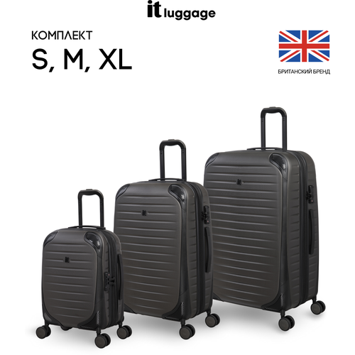 фото Комплект чемоданов it luggage/пластик/размеры s, m, xl/с расширением/модель lineal