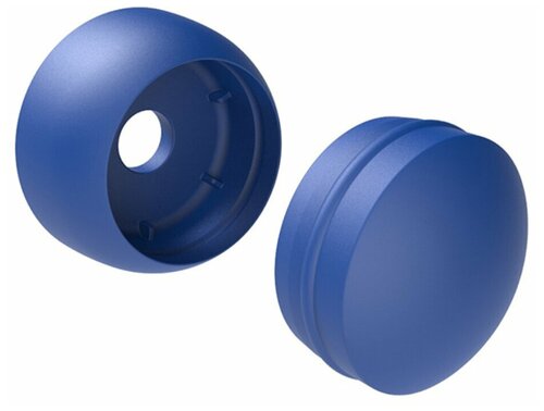 Заглушки(колпачки) составные пластиковые на болты (8-10мм), 20 шт, синие