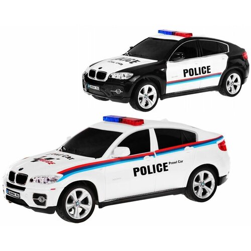 Машина р/у 1:24 BMW X6 POLICE машина р у bmw x6 m 1 14 2 4g свет фар и салона цвет красный