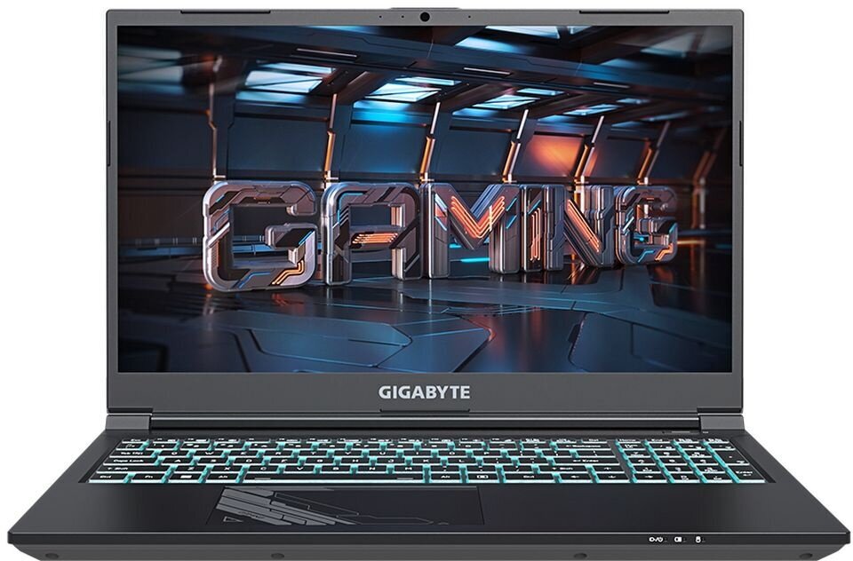 Ноутбук игровой GIGABYTE G5 MF5-H2KZ353SD, 15.6", 2023, IPS, Intel Core i7 13620H 2.4ГГц, 10-ядерный, 16ГБ DDR5, 512ГБ SSD, NVIDIA GeForce RTX 4050 для ноутбуков - 6 ГБ, Free DOS, черный