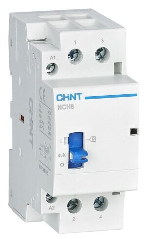CHINT Контактор модульный с ручн. упр. NCH8-20M/20 AC220-240В 50/60Гц (R)