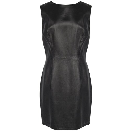 Платье JOOP!, натуральная кожа, вечернее, размер 44, черный