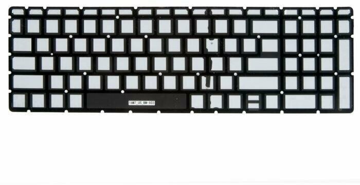 Клавиатура для ноутбука HP 15-BS, 15-BW, 250 G6, 255 G6, 256 G6, 258 G6, HP 15-ra000, 15-rb000, 15-br000, 17-ak000, 17-bs000, 17-bs100, 17g-br черная без рамки с подсветкой
