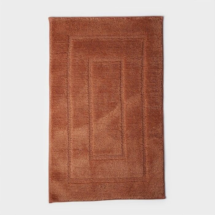 Коврик для дома Мягкость 50 80 см цвет розовый