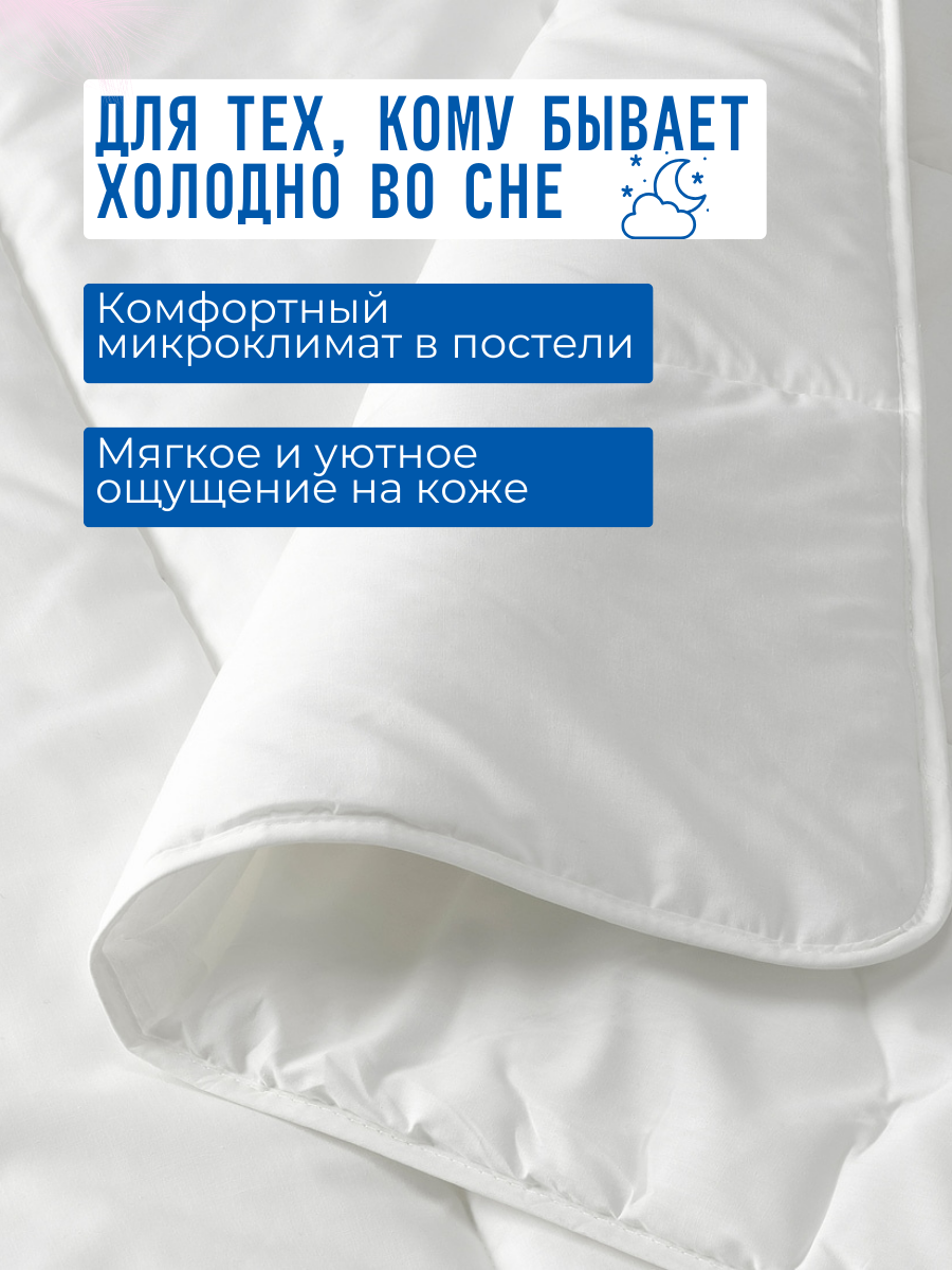 Одеяло икеа "смоспорре", теплое, гипоаллергенное, полиэстер, 200x200 см — фото 1