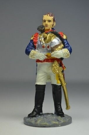 Оловянный солдатик 54мм. Генерал Лоран Сен-Сир в форме кирасирского полка, 1812 г