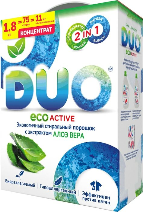 Стиральный порошок Duo Active универсальный 1.8кг