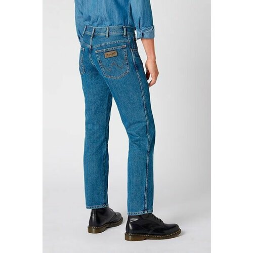 Джинсы Wrangler, размер W35/L30, синий джинсы wrangler размер w35 l34 синий
