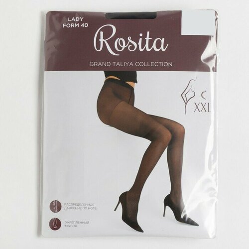 Колготки Rosita Lady Form 40, 40 den, размер 6, черный колготки rosita lady form 40 den размер 6 черный