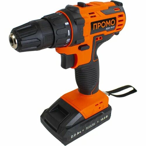 Дрель-шуруповерт аккумуляторная БДА-18-П 18 В Li-ion 2x2 Ач 10864₽