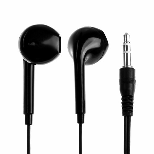 Наушники U19 проводные вкладыши 1 м Jack 35 мм чёрные 361₽