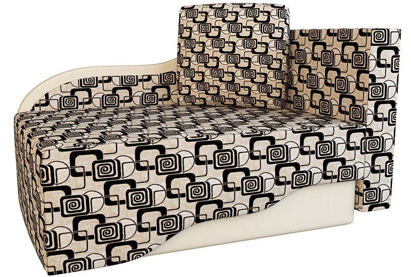 фото Диван-кушетка Малютка правый рогожка 70см