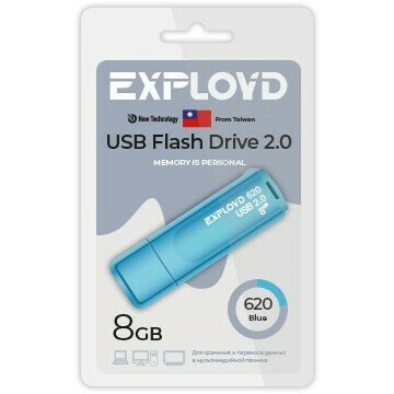 USB Flash накопитель SmartBuy 8Gb Exployd 620 Blue