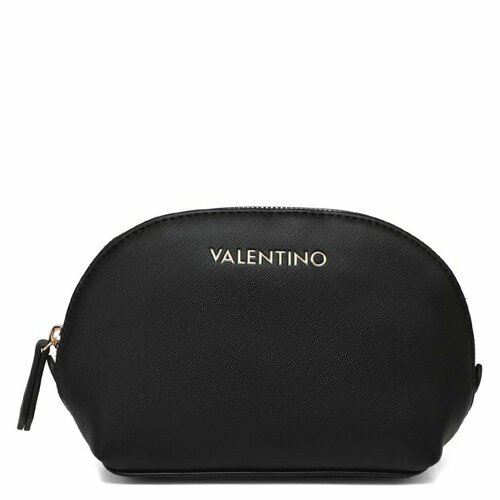 Косметичка Valentino, 8х13х23 см, черный косметичка на молнии натуральная кожа 8х13х23 см подкладка жесткое дно черный