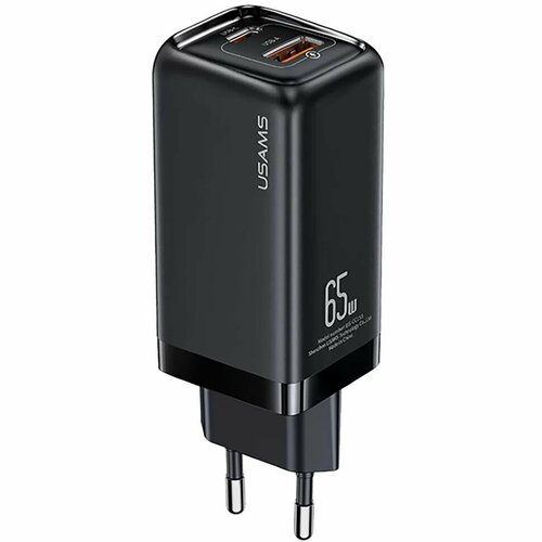 Сетевое ЗУ USAMS CC153 T47 (1USB/3A/PD/65W) черное