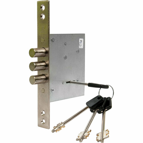 Крепкий дверной замок врезного типа цвет никель специализирован в распашную дверь для обеспечения высокой степени защиты при установки и использовании 5750₽