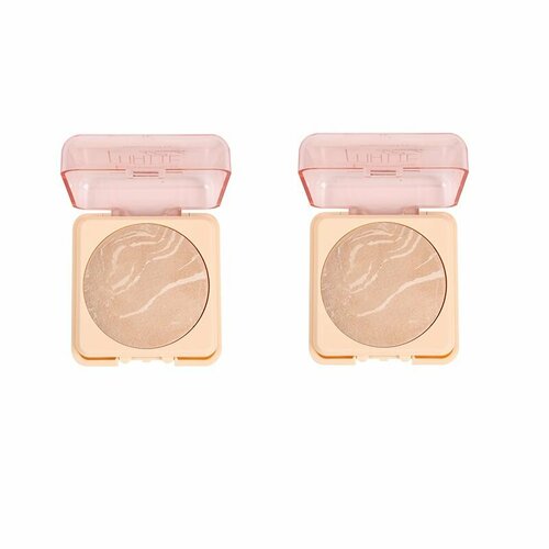 Farres cosmetics Пудра для лица Матовая Terracotta, 3210-02 теплый бежевый, 2 шт