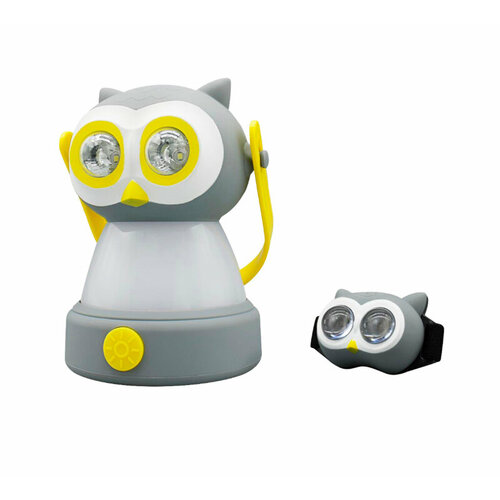 Светильник-ночник сова светодиодный с налобным фонариком