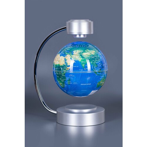 Левитирующий светящийся глобус D14 см с физической картой 6990₽