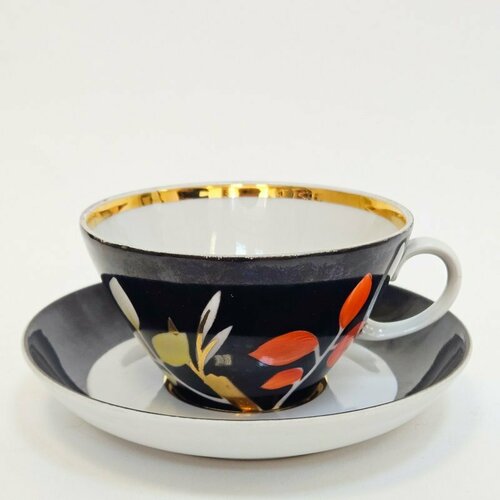 Чайная пара Дулево с тюльпанами No.7381 Дулево