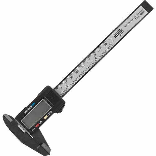 Штангенциркуль цифровой Elitech 150 мм 2012₽
