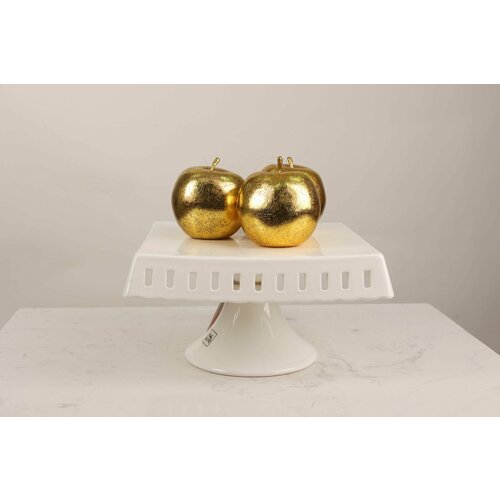 Блюдо декоративное Кружево белое тортница подставка для торта выпечки десертов 2990₽