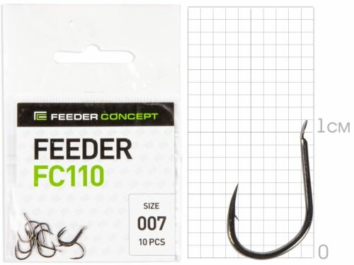 Крючки Feeder Concept FC FEEDER FC110 размер 007 10шт.