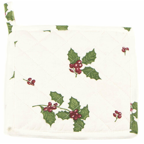 Прихватка 20х20 см, Holly Leaves (Листья Падуба), Clayre&Eef, 49800