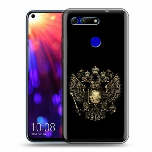 Дизайнерский силиконовый чехол для Huawei Honor View 20 Флаг и герб России дизайнерский силиконовый чехол для huawei p20 lite флаг и герб россии