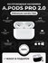 Беспроводные наушники A Pods PRO 2 с шумоподавлением для iPhone и...