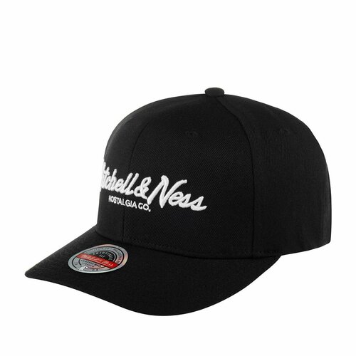 фото Бейсболка mitchell & ness базовая коллекция для мужчин и женщин, размер 0, черный