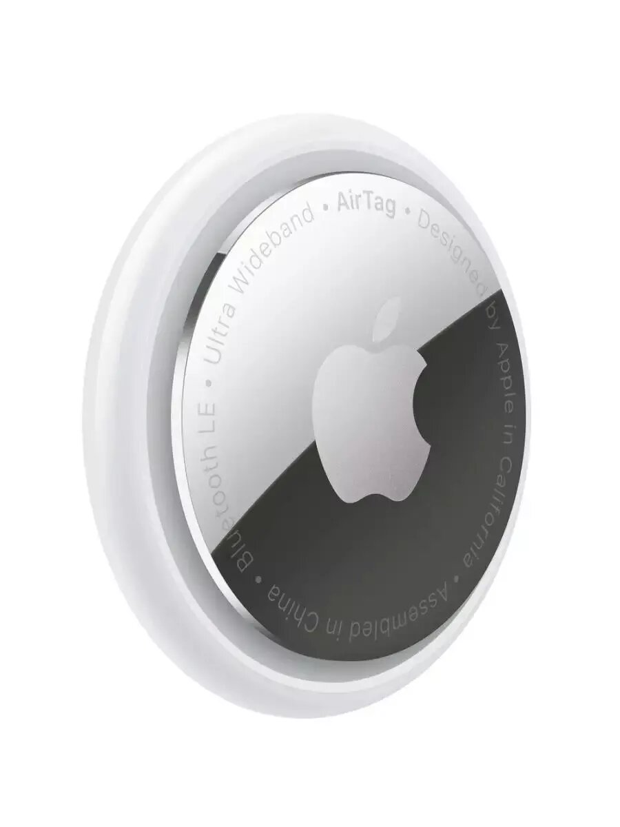 Беспроводная метка Apple AirTag 1 шт. цвет белый/серебристый — фото 1