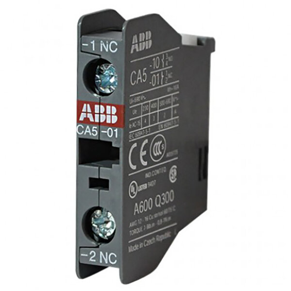 Контактный блок, фронтальный монтаж, 1NC, CA5-01 ABB 1SBN010010R1001
