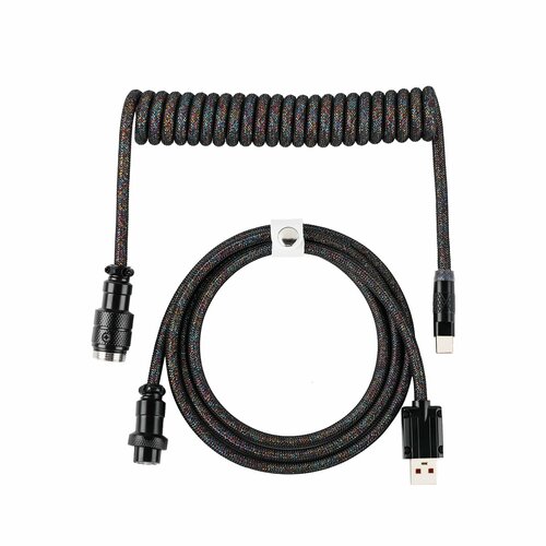 EPOMAKER Mix Pro спиральный USB C кабель для механической клавиатуры Black 2276₽