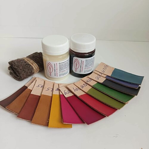 Изображение товара Проникающая краска для кожи TOLEDO SUPER 33017 плюс фишиш APPRETTO MILD 50мл.