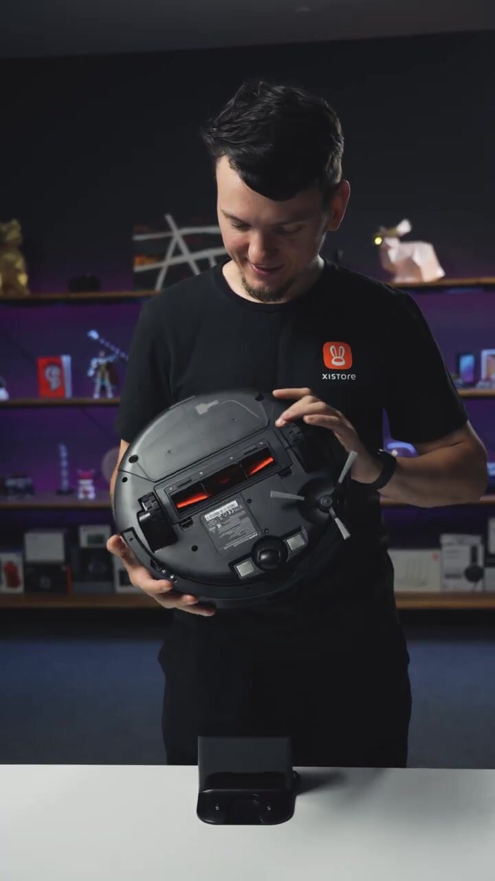 Робот-пылесос Xiaomi Robot Vacuum S20 Черный, влажная и сухая уборка, лазерная навигация, мощность 5000 Па — фото 1