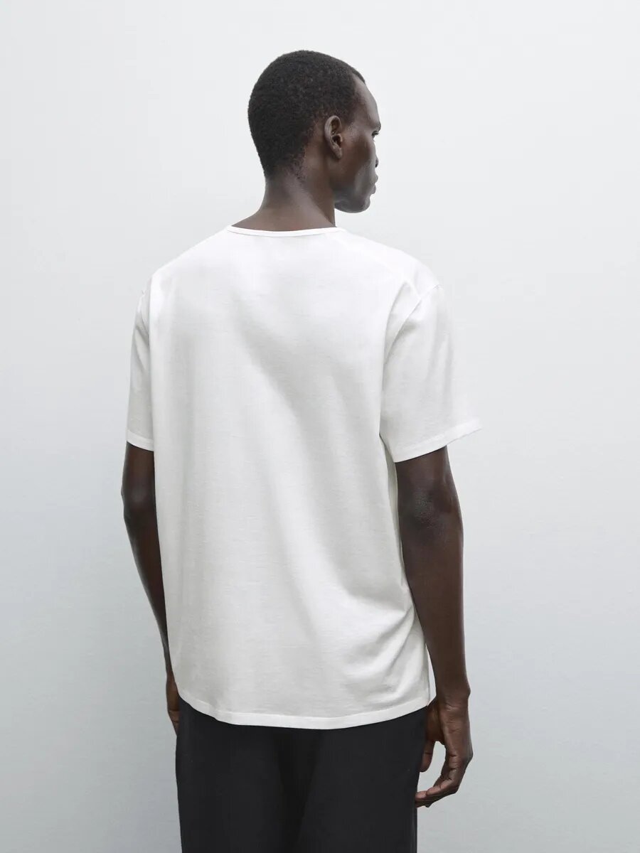 Футболка спортивная Massimo Dutti, размер M, кремовый — фото 1