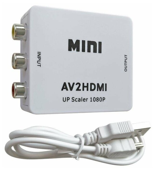 Переходник AV RCA - HDMI CVSB L/R адаптер конвертер AV RCA CVSB L/R на HDMI 1080P RCA AV/CVSB L/R - HDMI для монитора телевизора PS3 Xbox PC